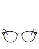 Tom Ford Men's Round Blue Filter Glasses, 49mm