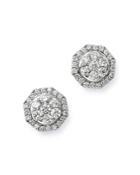 Bloomingdale's Cluster Diamond Statement Stud Earrings In 14k White Gold, 2.0 Ct. T.w. - 100% Exclusive