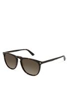 Gucci Polarized Keyhole Square Sunglasses, 53mm