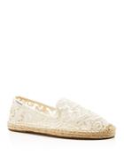 Soludos Lace Smoking Slipper Espadrille Flats