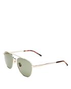 Saint Laurent Men's Brow Bar Aviator Sunglasses, 57mm