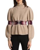 Ba & Sh Button Shoulder Sweater
