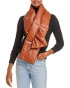 Fraas Faux Leather Puffer Scarf - 100% Exclusive