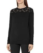 Reiss Emilie Lace-inset Sweater