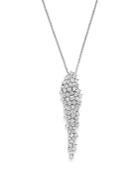 Cascade Diamond Drop Necklace In 14k White Gold, 1.40 Ct. T.w.