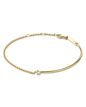 Zoe Chicco 14k Yellow Gold Wire & Chain Diamond Bracelet