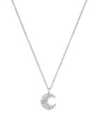 Bloomingdale's Diamond Moon Pendant Necklace In 14k White Gold, 0.40 Ct. T.w. - 100% Exclusive