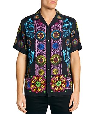 Versace Jeans Couture Regalia Jewel Print Regular Fit Camp Shirt