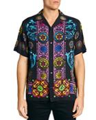 Versace Jeans Couture Regalia Jewel Print Regular Fit Camp Shirt