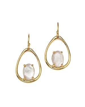 Ippolita 18k Yellow Gold Rock Candy Small Suspension Earrings In Mother-of-pearl Doublet