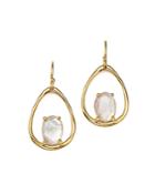 Ippolita 18k Yellow Gold Rock Candy Small Suspension Earrings In Mother-of-pearl Doublet