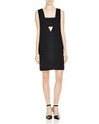 T By Alexander Wang Crepe Low V Dress