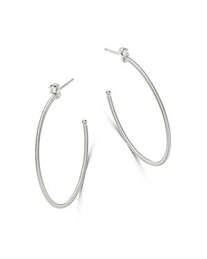 Marco Bicego 18k White Gold Bi49 Diamond Hoop Earrings - 100% Exclusive
