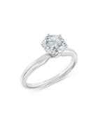 Bloomingdale's Certified Diamond Solitaire Engagement Ring In 14k White Gold, 1.50 Ct. T.w. - 100% Exclusive