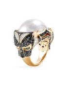 John Hardy 18k Yellow Gold Cinta Macan Ring With Mabe Pearl & Multi-gemstones - 100% Exclusive