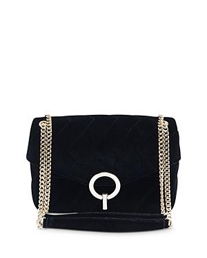 Sandro Yza Quilted Velvet Bag