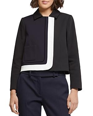 Paule Ka Veste Color Blocked Cropped Jacket