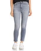 7 For All Mankind High Waisted Ankle Skinny Jeans In Luxe Vintage Drifted