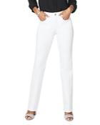 Nydj Barbara Bootcut Jeans In Optic White