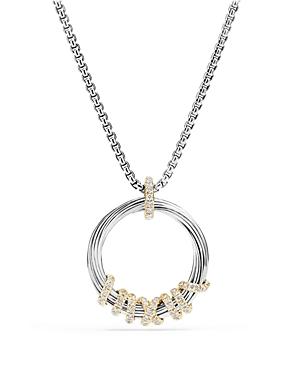 David Yurman Helena Pendant Necklace With Diamonds And 18k Gold
