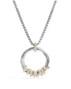 David Yurman Helena Pendant Necklace With Diamonds And 18k Gold