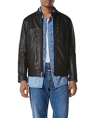 Andrew Marc Camden Leather Racer Jacket