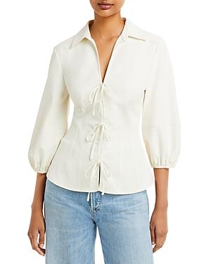 Cinq A Sept Brit Tie Front Shirt