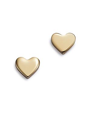 Bloomingdale's Made In Italy Heart Stud Earrings In 14k Yellow Gold - 100% Exclusive
