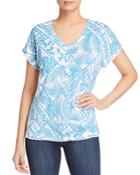 Tommy Bahama Frond Of A Frond Printed Linen Tee