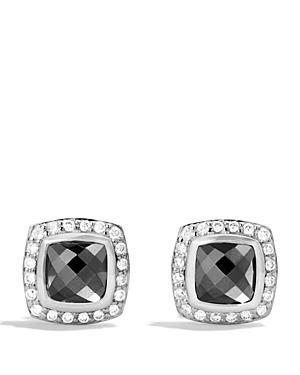 David Yurman Petite Albion Earrings With Hematite & Diamonds