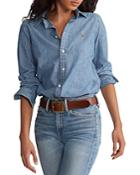 Polo Ralph Lauren Chambray Button Down Blouse