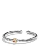 David Yurman Renaissance Bracelet With Pink Tourmaline, Rhodalite Garnet And 14k Gold