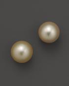 Cultured Golden South Sea Pearl Stud Earrings, 11mm - 100% Exclusive