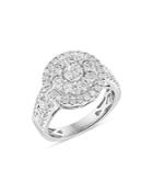 Bloomingdale's Diamond Double Halo Ring In 14k White Gold, 1.65 Ct. T.w. -100% Exclusive
