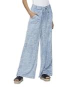 Billy T High Rise Soft Denim Pants In Blue Railroad