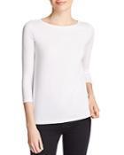 Majestic Filatures Three-quarter Sleeve Soft Touch Tee