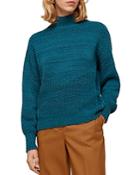 Whistles Moss-stitch Textured Knit Sweater