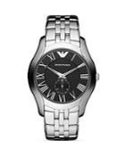 Emporio Armani Valente Black Dial Watch, 43mm