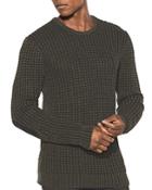John Varvatos Star Usa Chunky Waffle-knit Sweater