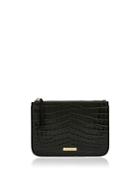 Elizabeth And James Color Block Embossed Leather Clutch