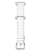 Fendi Selleria White Leather Watch Strap, 18mm