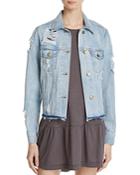 Yfb On The Road Faux Pearl Denim Jacket