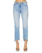 Ramy Brook Miranda Straight Raw Ankle Jeans In Downtown Wash
