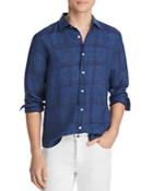 The Men's Store At Bloomingdale's Large-plaid Linen Classic Fit Shirt - 100% Exclusive