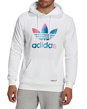 Adidas Pixelated Glossy Trefoil Logo Hoodie