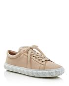 Stuart Weitzman Women's Coverstory Leather Low Top Lace Up Sneakers