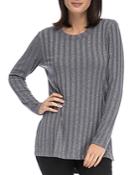 B Collection By Bobeau Alex Ribbed Tunic Tee