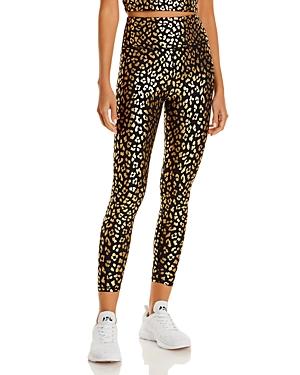 Aqua Athletic Super High Rise Metallic Print 7/8 Leggings - 100% Exclusive