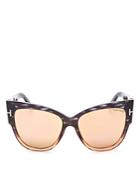 Tom Ford Anoushka Mirrored Cat Eye Sunglasses, 55mm