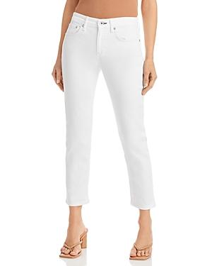 Rag & Bone Dre Low Rise Slim Boyfriend Jeans In White